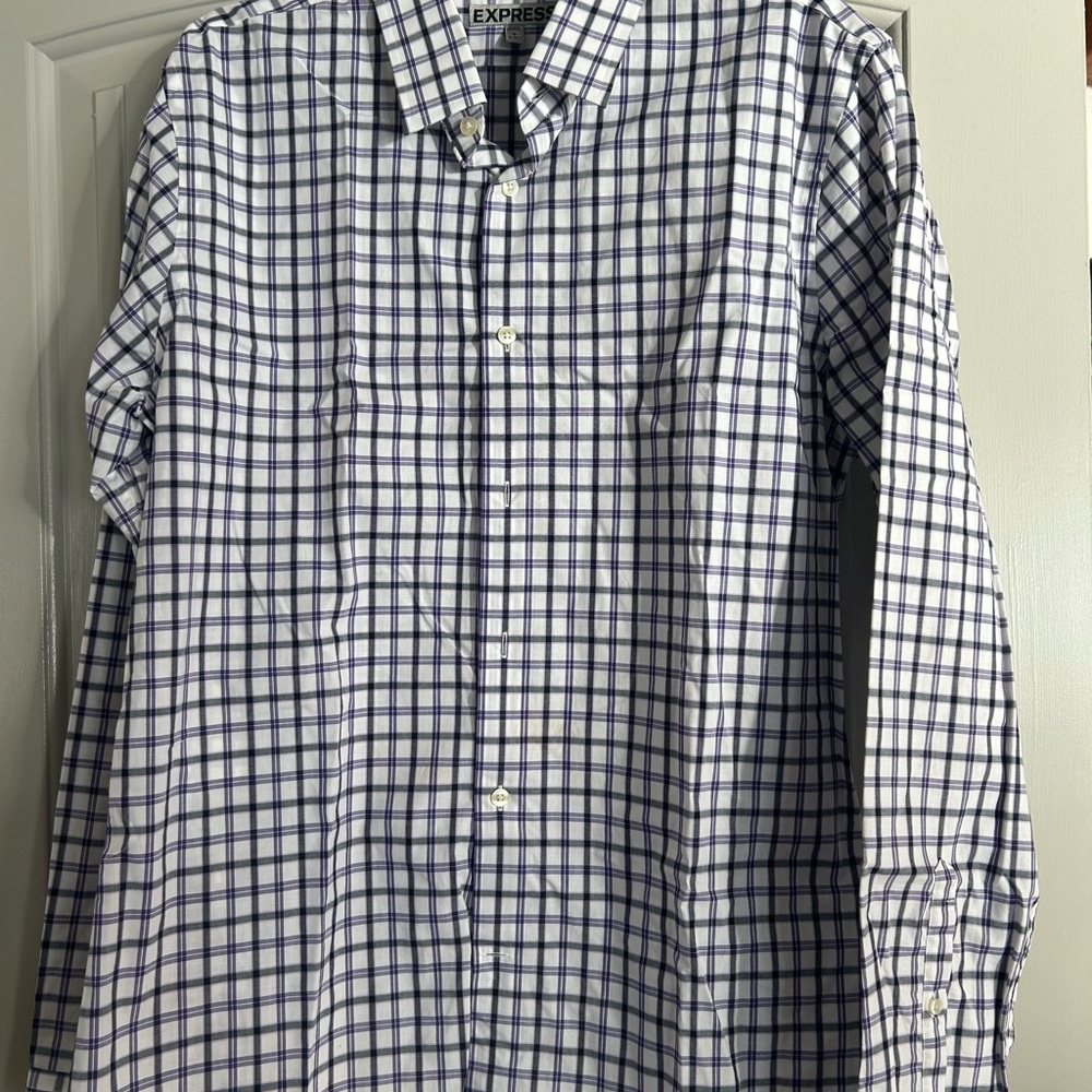 Express men’s button up long sleeve shirt